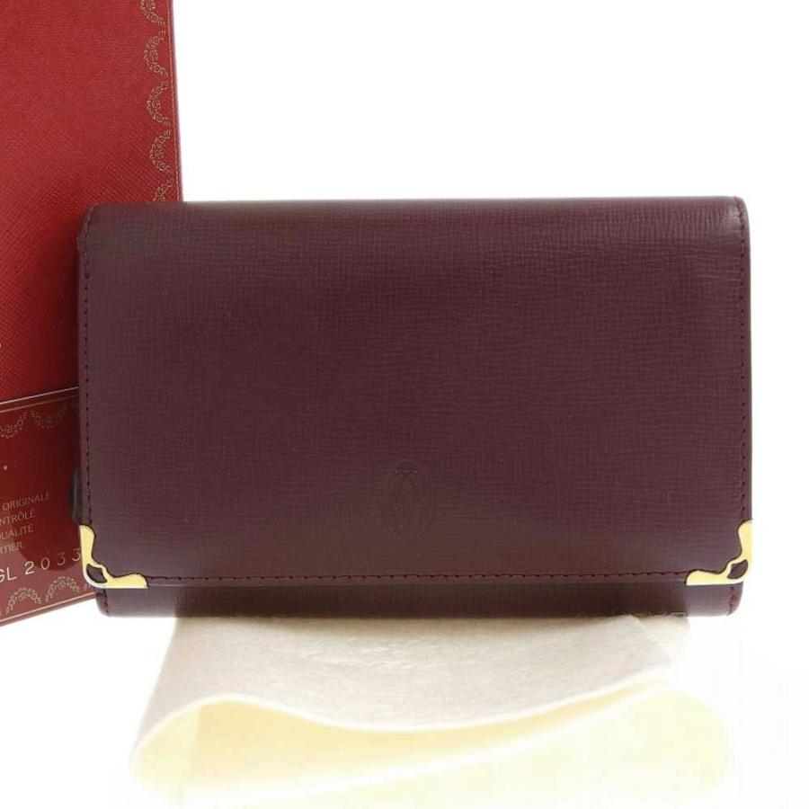 Cartier カルティエ CARTIER マストライン ホック付二つ折り財布 Cartier カルティエ CARTIER マストライン ホック付二つ折り財布