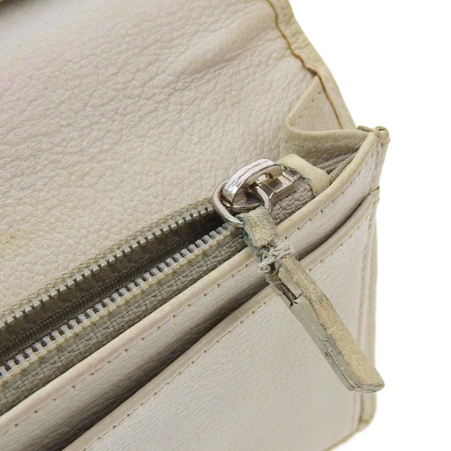 CHANEL（シャネル） カメリア 二つ折長財布 レザー オフホワイト