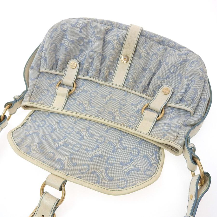 CELINE ショルダーバッグ ホワイト/ブルー