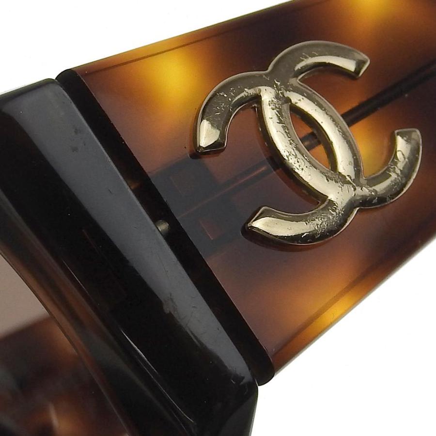 シャネル CHANEL ココマーク ロゴ サングラス ブラウン 茶 01451 91235
