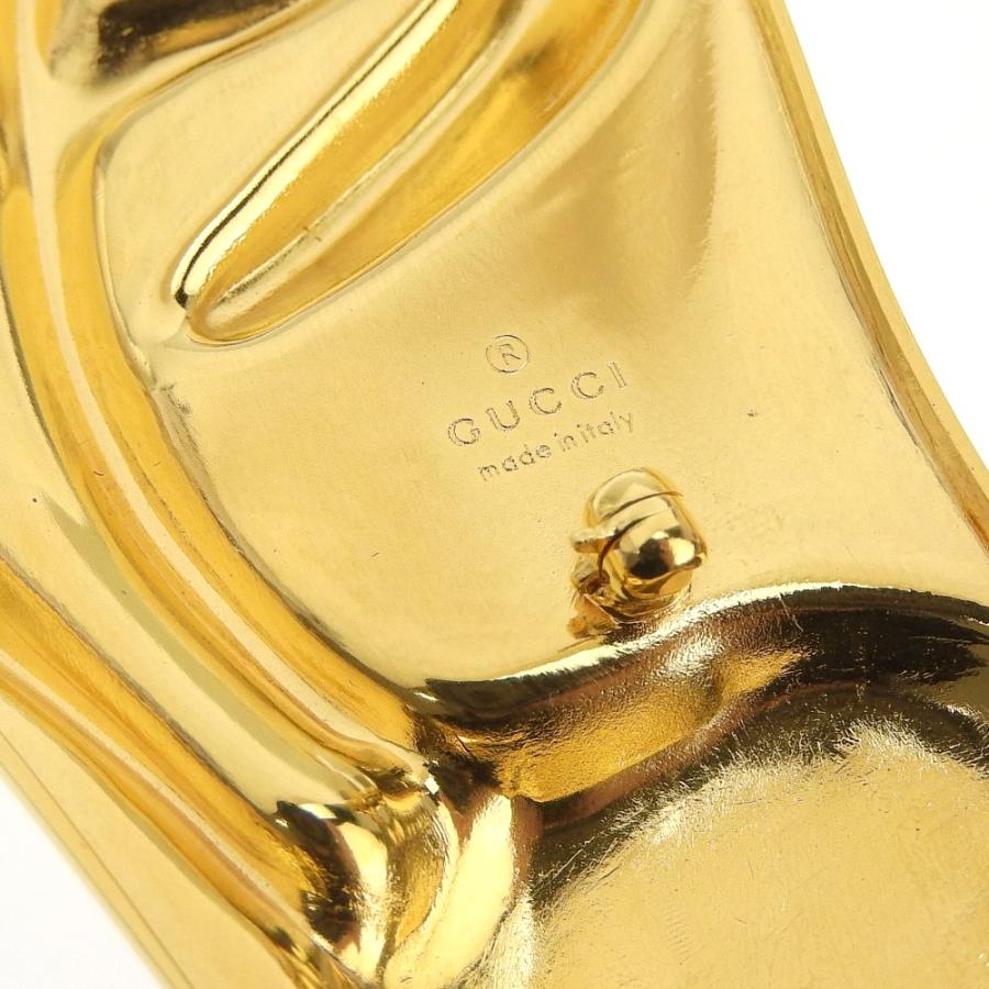 GUCCI グッチ ブローチ カラーストーン 赤石 緑石 ゴールド GUCCI グッチ ブローチ カラーストーン 赤石 緑石 ゴールド