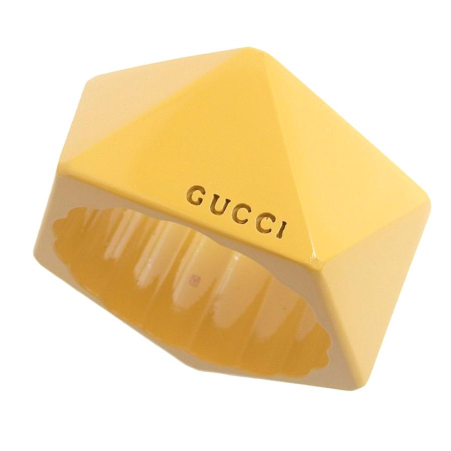 GUCCI（グッチ） バングル マスタード Mサイズ □V刻印 希少 レア 本物 