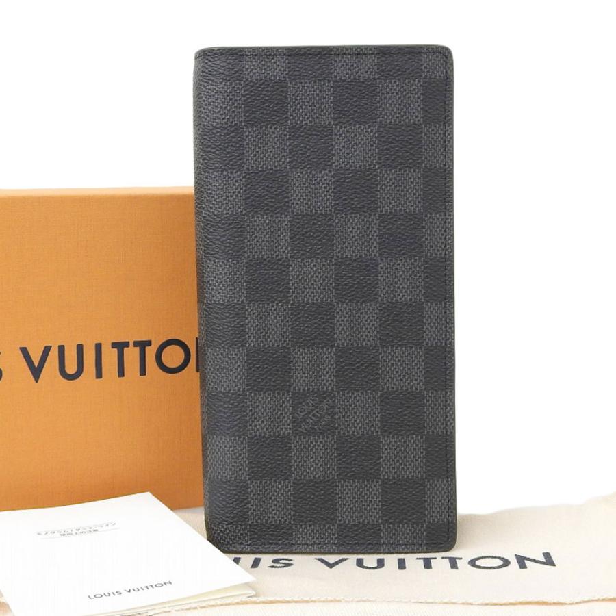 美品 ルイヴィトン 長財布 グラフィット ダミエ ポルトフォイユ ブラザ 正規品