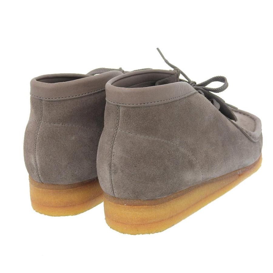 Clarks（クラークス） ワラビー ブーツ 靴 スエード グレー 本物保証