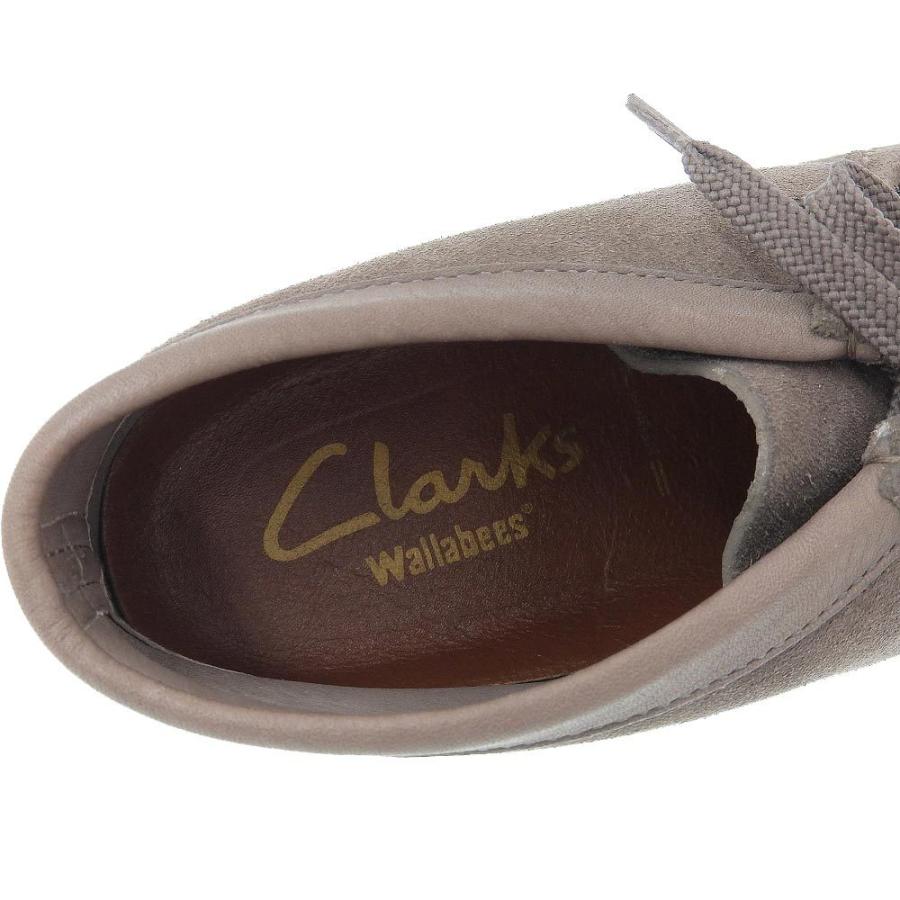 Clarks（クラークス） ワラビー ブーツ 靴 スエード グレー 本物保証