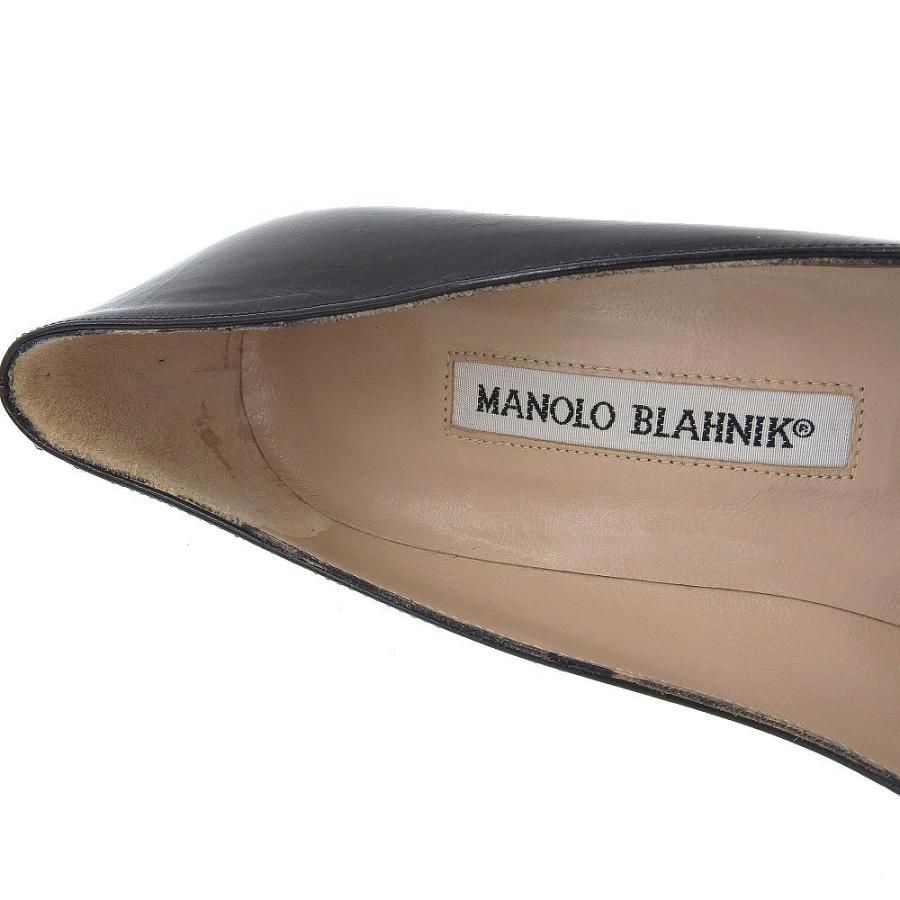 MANOLO BLAHNIK（マノロブラニク） パンプス ヒール 靴 レザー 黒