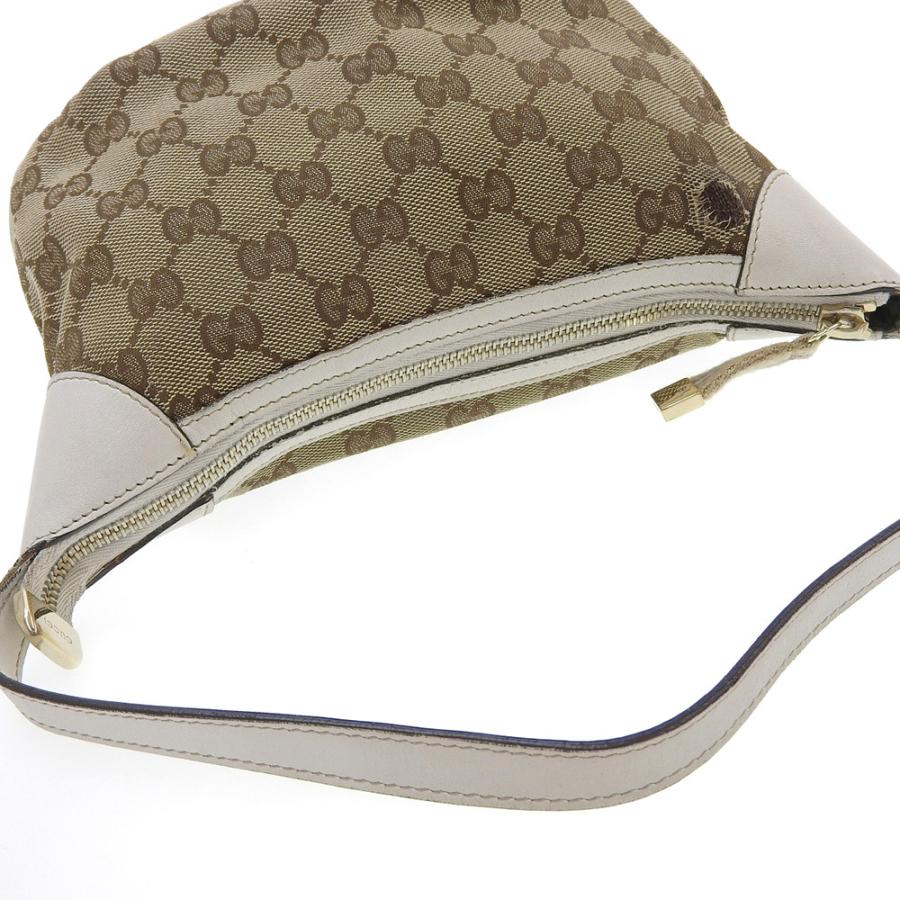 【本物保証】 グッチ GUCCI GGキャンバス ショルダーバッグ ショルダーポーチ ブラウン×ホワイト 224093 002058 GGキャンバス グッチ GUCCI ショルダーバッグ ショルダーポーチ