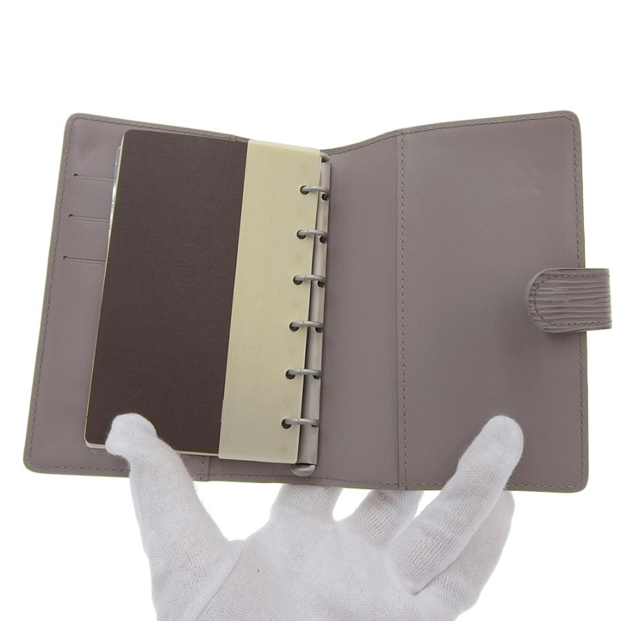 LOUIS VUITTON ルイヴィトン エピ アジェンダPM グレー グレージュ レザー R2005C 手帳カバー レディース 600161 【中古】 LOUIS VUITTON（ルイ・ヴィトン） エピ アジェンダPM 手帳カバー