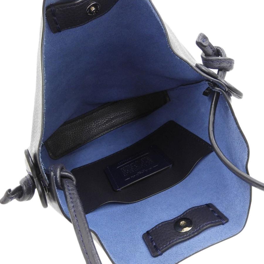 【本物保証】 美品 コーチ COACH  ロゴ ショルダーバッグ クロスボディ ペブルド レザー ダークネイビー F58661 COACH（コーチ） ロゴ ショルダーバッグ クロスボディ ペブルド レザー