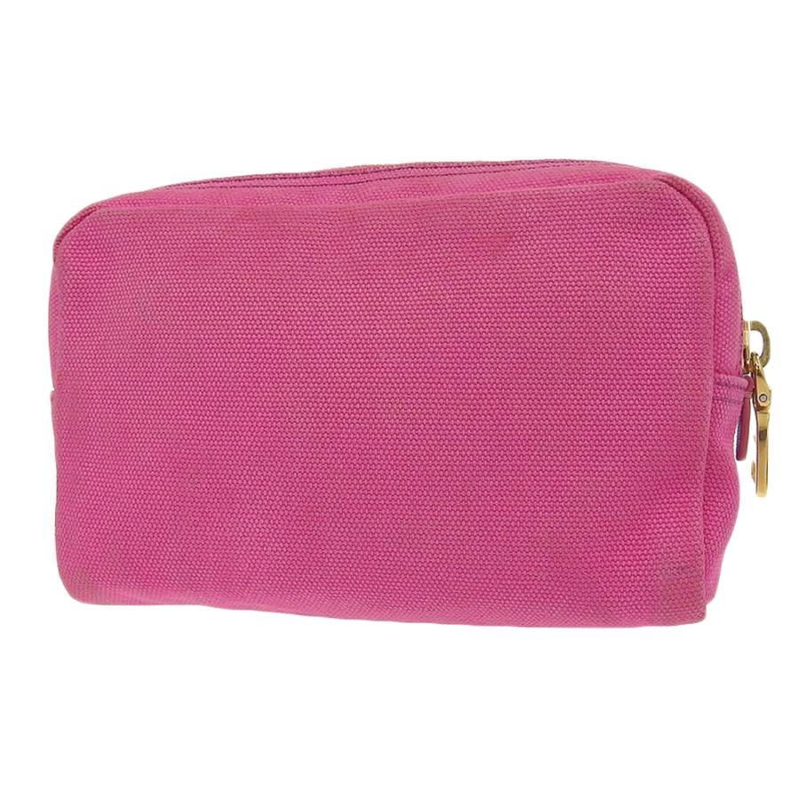 PRADA ピンク ポーチ 1N0021 PEONIA PINKO プラダ PRADA ロゴ ポーチ キャンバス ピンク 1N0021 本物