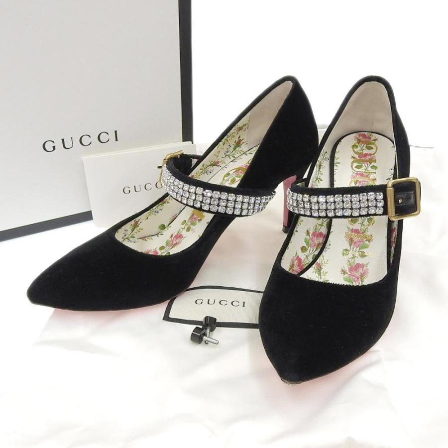 美品】GUCCI グッチ ヒールパンプス-