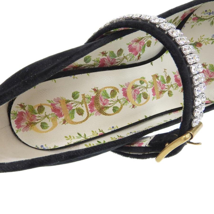 GUCCI グッチ ヒール パンプス ラインストーン ストラップ 靴 GUCCI グッチ ヒール パンプス ラインストーン ストラップ 靴