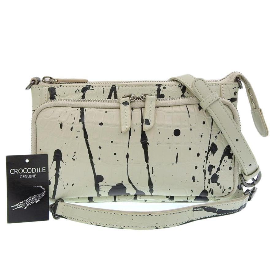 クーポン対象外 3wayバッグ 未使用 本物保証 Brand No ノーブランド オシャレ おしゃれ 3254cr アイボリー クロコダイル ショルダーバッグ ハンドバッグ Jdih Simalungunkab Go Id
