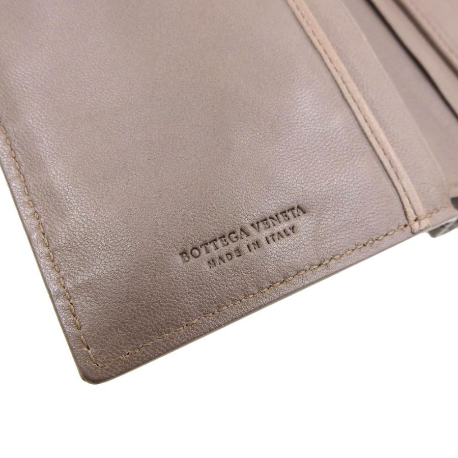 【本物保証】 ボッテガヴェネタ BOTTEGA VENETA イントレチャート ガマ口付長財布 レザー ブラウン 121062 BOTTEGA VENETA（ボッテガ・ヴェネタ） イントレチャート ガマ口付長
