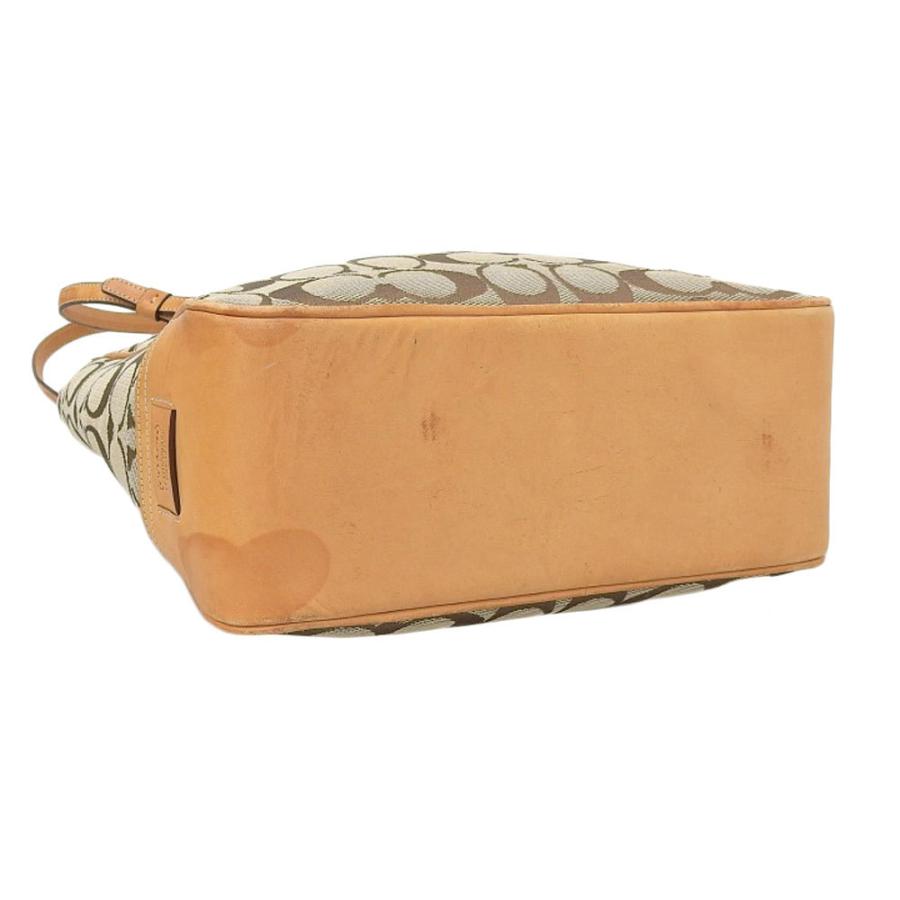 【中古美品】正規店購入品 コーチ シグネチャー キャンバス レザー ハンドバッグ COACH（コーチ） シグネチャー ハンドバッグ ショルダーバッグ