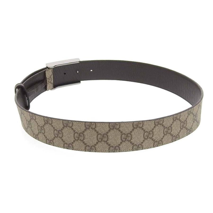 グッチ GUCCI GGスプリーム GGプラス ロゴ 腰ベルト コーティングキャンバス ブラウン系 114990 0959 85 34 希少 レア  本物保証