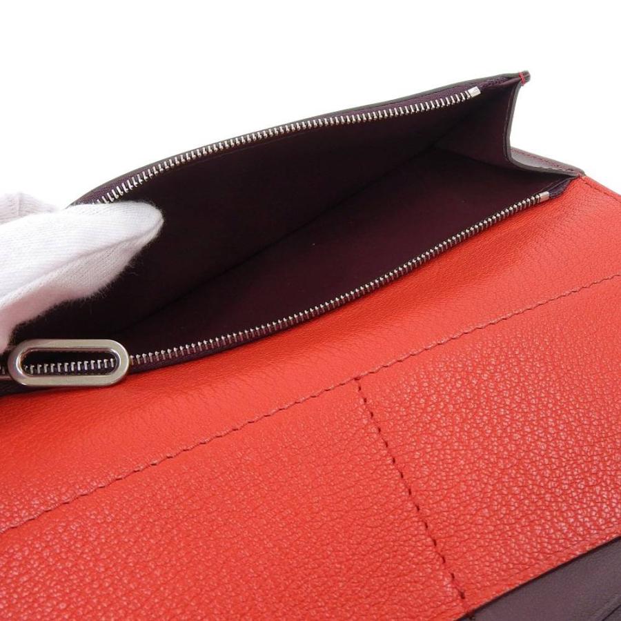 ※てて※BURBERRY レッドレザー 三つ折り財布 BURBERRY バーバリー 三つ折り財布 レディース ブランド 8018960