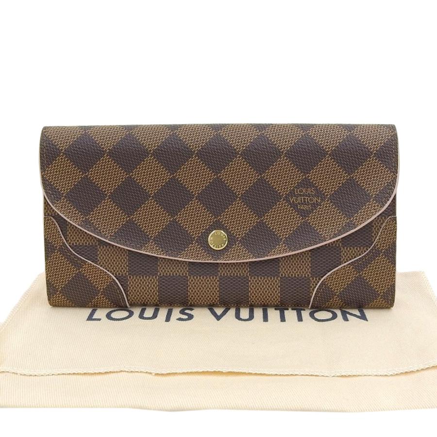 LOUIS VUITTON ルイヴィトン ダミエ ポルトフォイユ カイサ ホック付長 