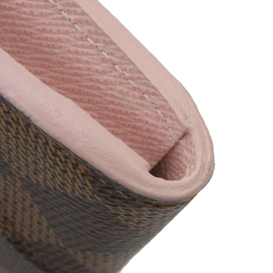 【本物保証】 布袋付 新品同様 ルイヴィトン LOUIS VUITTON ダミエ ポルトフォイユ カイサホック付長財布 ピンク ローズバレリーヌ N61227 LOUIS VUITTON - 【本物保証】 布袋付 新品同様 ルイヴィトン LOUIS