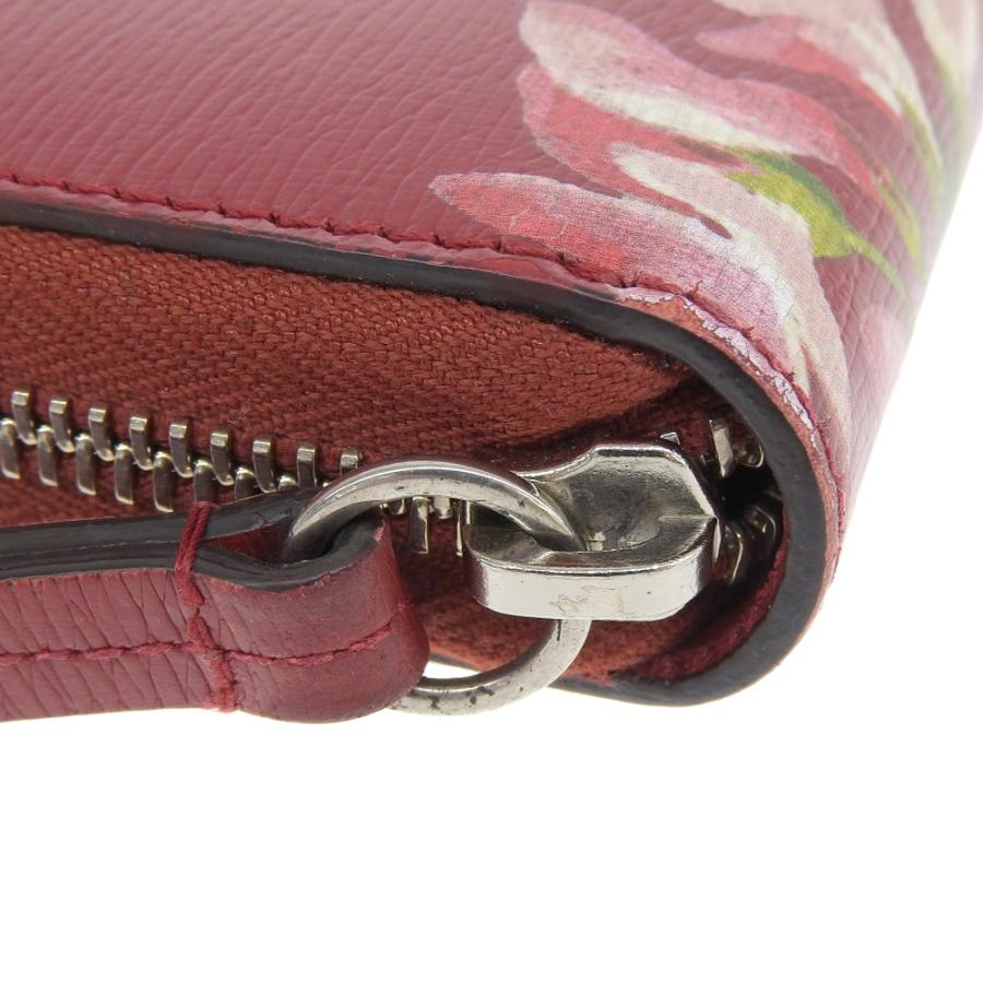 【本物保証】 グッチ GUCCI ブルームス ラウンドファスナー長財布 花 フラワー レッド 希少 レア 410102 0959 GUCCI（グッチ） ブルームス ラウンドファスナー長財布 花 フラワー