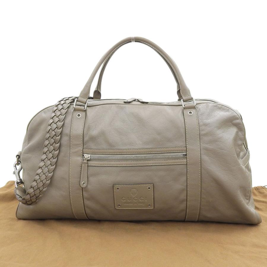 GUCCI（グッチ） 旅行かばん トラベルバッグ ダッフルバッグ レザー
