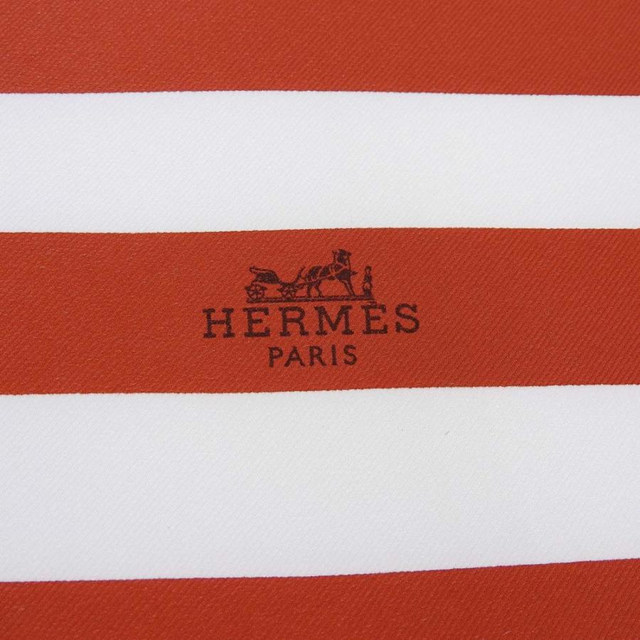 HERMES 2021年モデル 赤いストライプハンカチ HERMES エルメス タオル ハンカチ プレゼント 名入れ 刺繍 高級