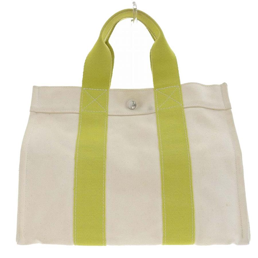 エルメス HERMES ボラボラPM トートバッグ キャンバス オフホワイト