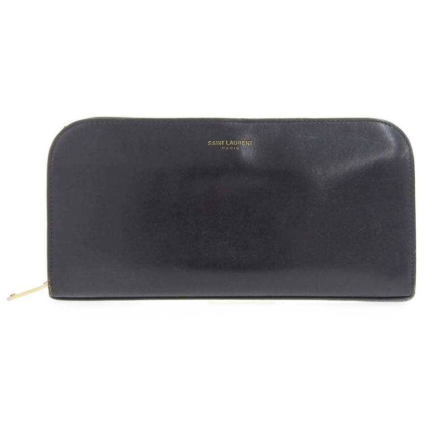 サンローラン　ブラック 長財布 Yves Saint Laurent サンローラン 長財布 メンズ ブラック SAINT