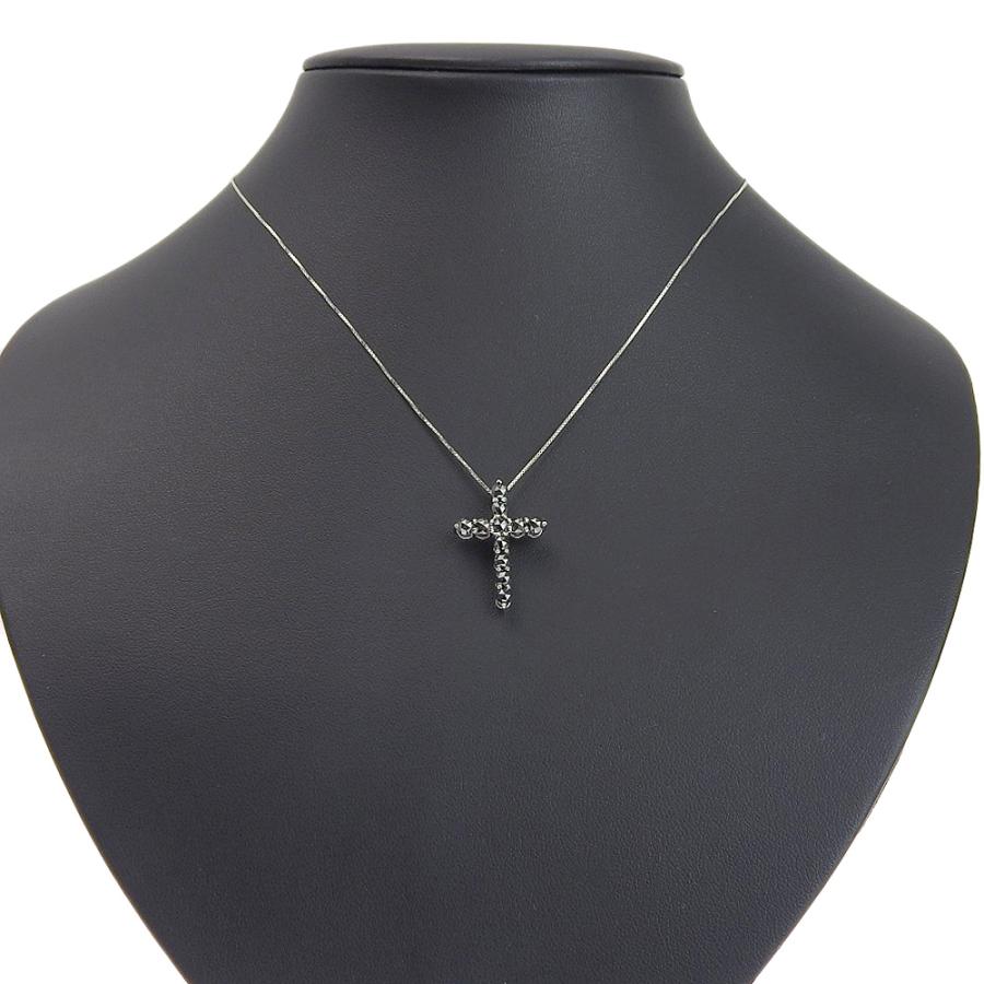 ネックレス K10WG メレブラックダイヤモンド 1.30ct 1ct 1カラット以上