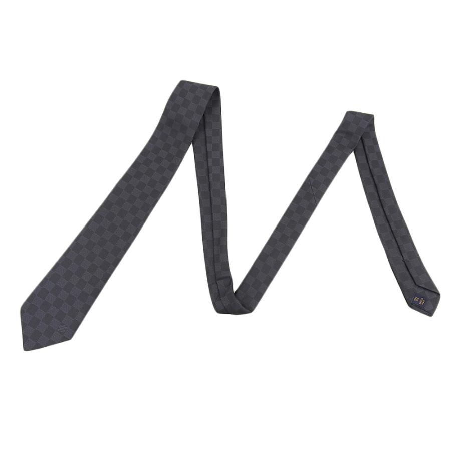 極美品　ルイヴィトン　ダミエ　クラシック　クラヴァット　ネクタイ　M78752 LOUIS VUITTON ルイヴィトン ダミエ クラヴァット クラシック