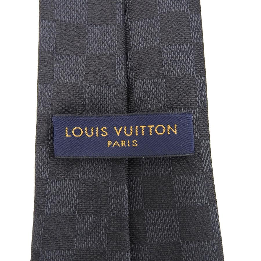 極美品　ルイヴィトン　ダミエ　クラシック　クラヴァット　ネクタイ　M78752 LOUIS VUITTON ルイヴィトン ダミエ クラヴァット クラシック