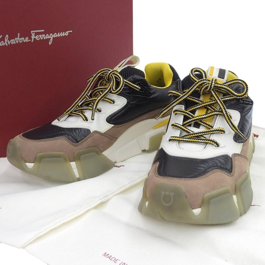 サルヴァトーレ フェラガモ SALVATORE FERRAGAMO 靴 レザー ナイロン 
