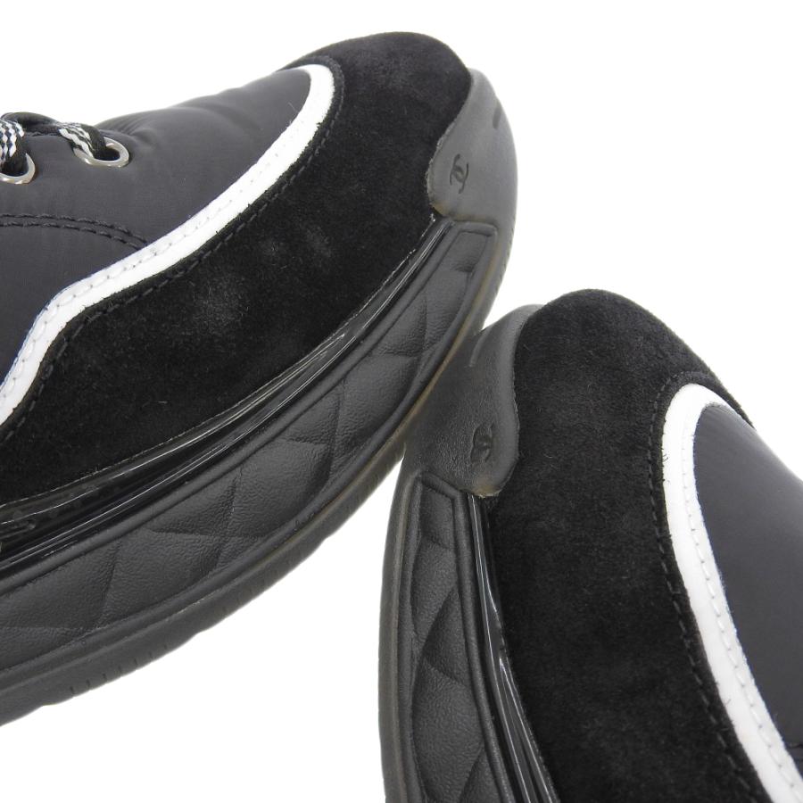 シャネル CHANEL  ロゴ ココマーク ハイカット スニーカー 靴 ブラック 41 G35208 メンズ 希少 レア 本物保証 超美品  本物保証 箱・布袋付 超美品｜shop-takashimaya7｜05