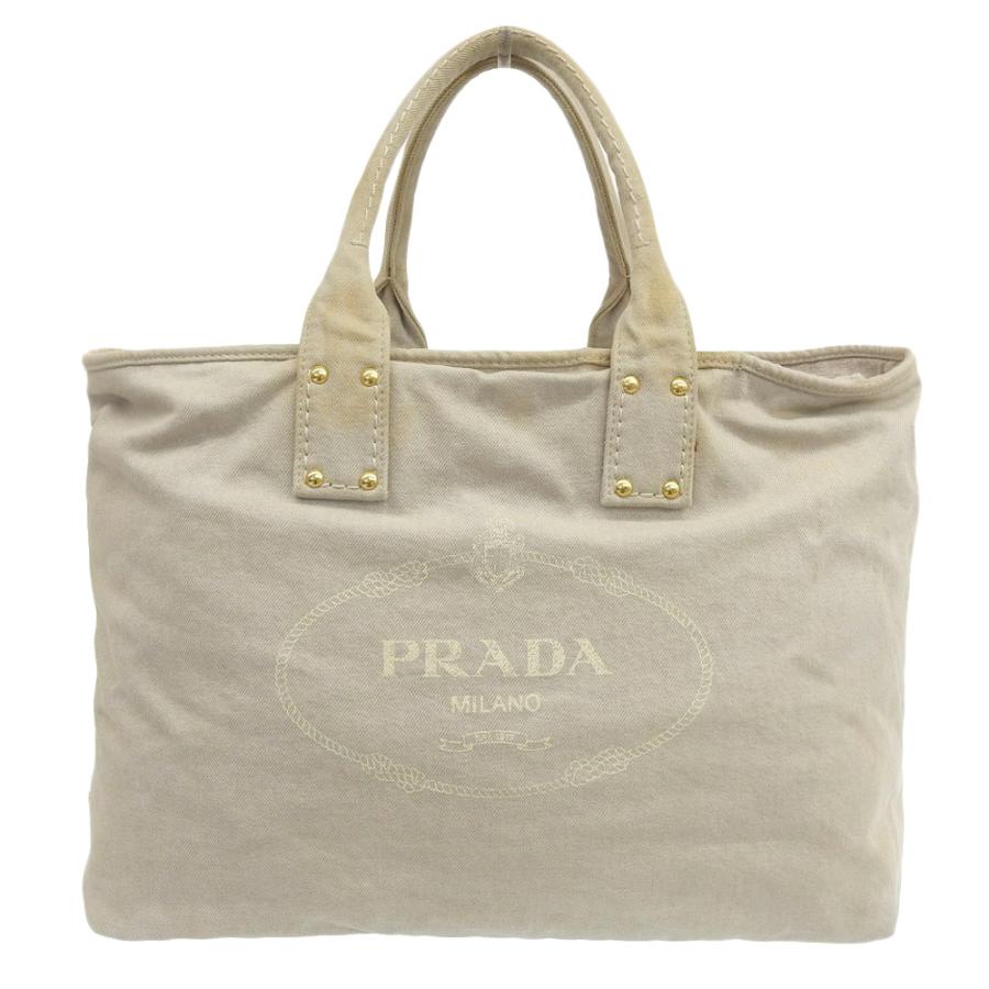 PRADA ベージュ カナパ 正規品PRADA カナパトートバッグ ベージュ キャンバス