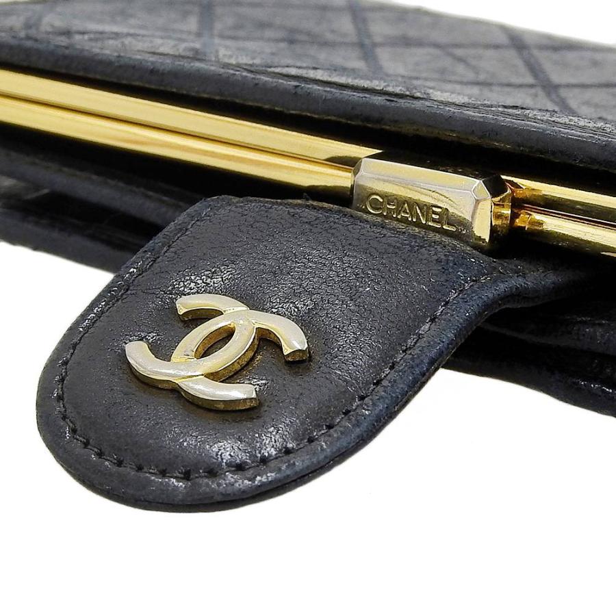 CHANEL シャネル ココマーク ビコローレ がま口付 長財布 レザー CHANEL シャネル ココマーク ビコローレ がま口付 長財布 レザー