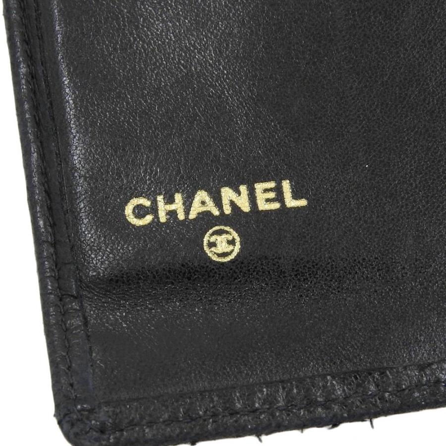 シャネル CHANEL ココマーク ビコローレ がま口付 長財布 レザー ブラック 黒 シール付 2番台 本物保証 保付｜shop-takashimaya7｜10