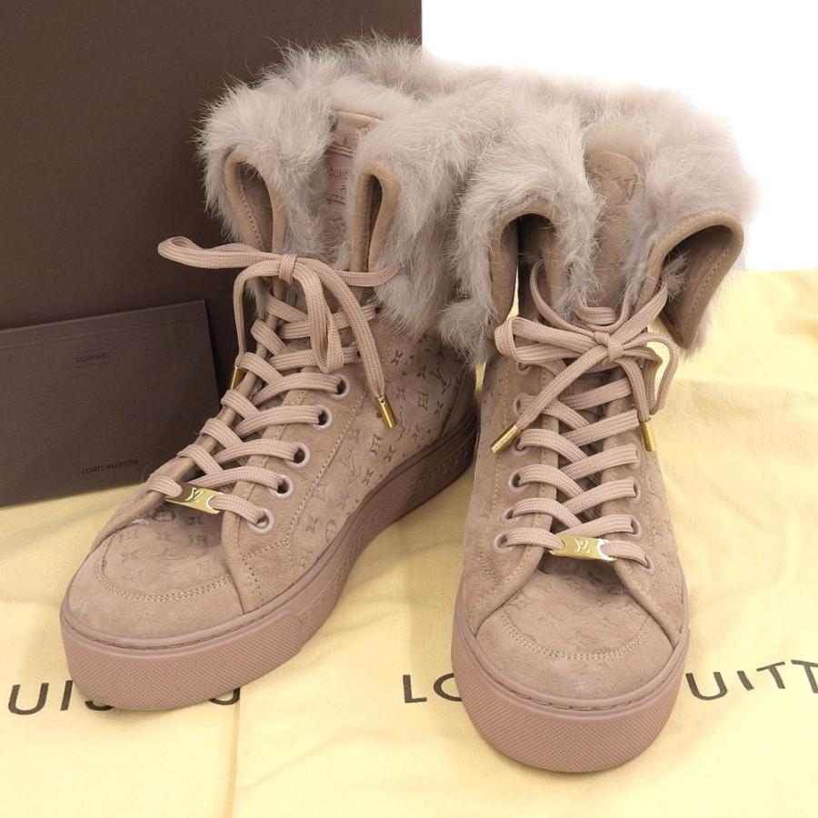 LouisVuitton スエード ハイカット スニーカー LOUIS VUITTON（ルイ・ヴィトン） ロゴ ハイカット スニーカー ブーツ
