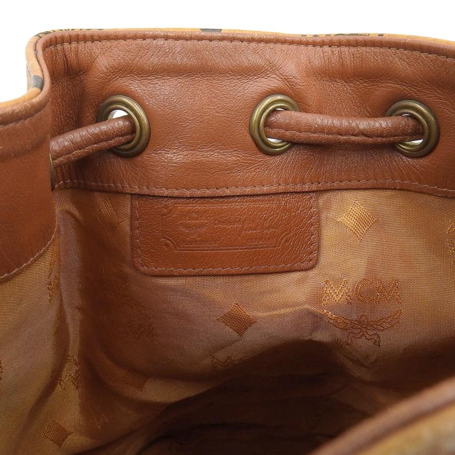 MCM エムシーエム 巾着バッグ ショルダーバッグ ブラウン 本物