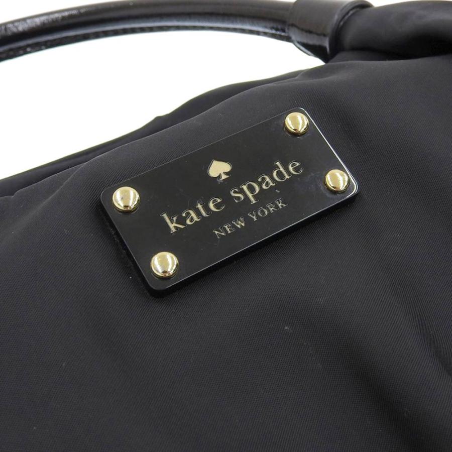 ケイトスペード KATE SPADE スモール カレン ハンドバッグ ナイロン ブラック PXRU2272 内側水玉 ドット柄 軽い 本物保証 布袋付｜shop-takashimaya7｜05