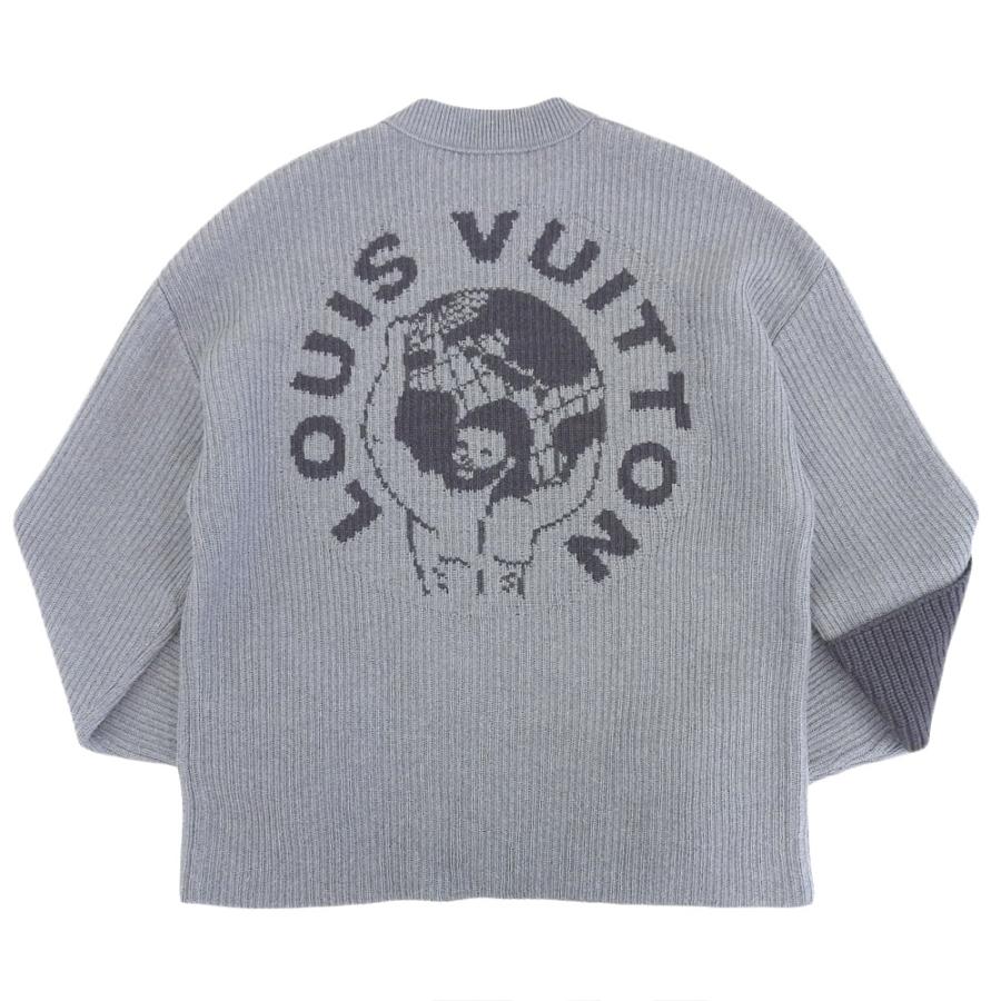 LOUIS VUITTON ルイヴィトン ワールド ロゴ 長袖 ニット RM192 LOUIS VUITTON ルイヴィトン ワールド ロゴ 長袖 ニット RM192