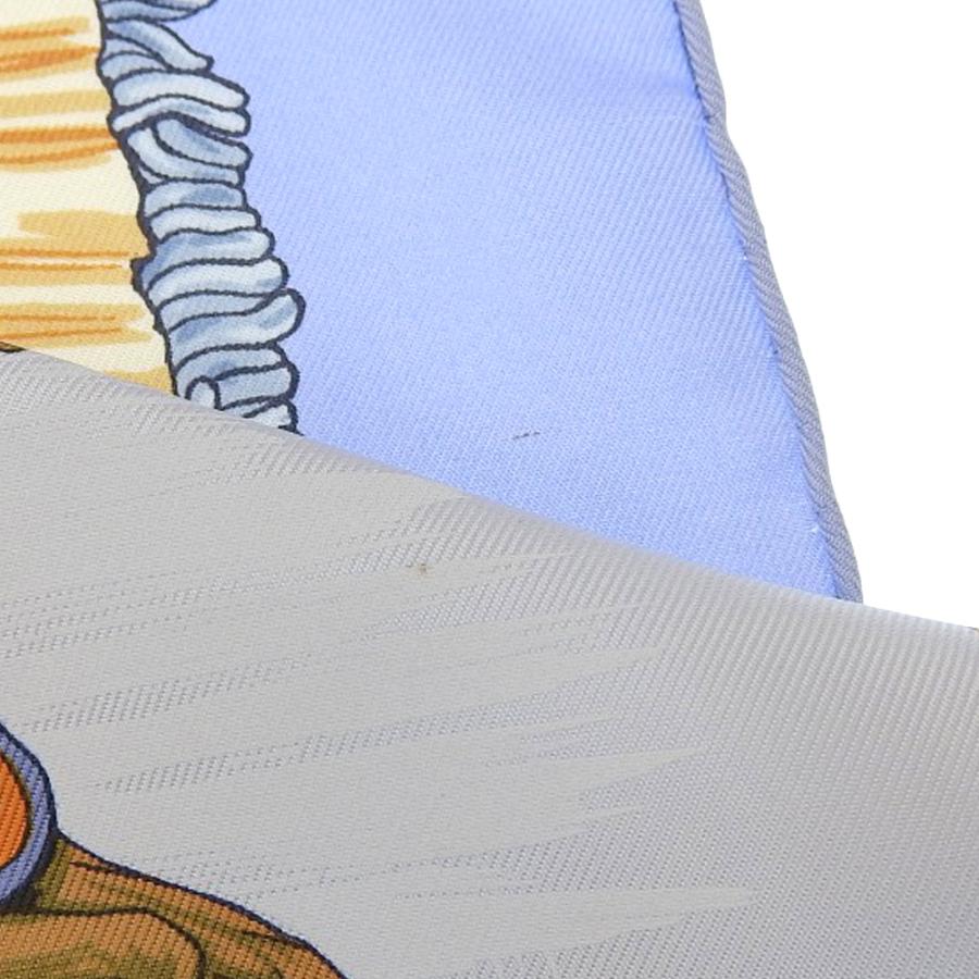 HERMES 本物保証 超美品 エルメス カレ90 ソリとスケートと馬