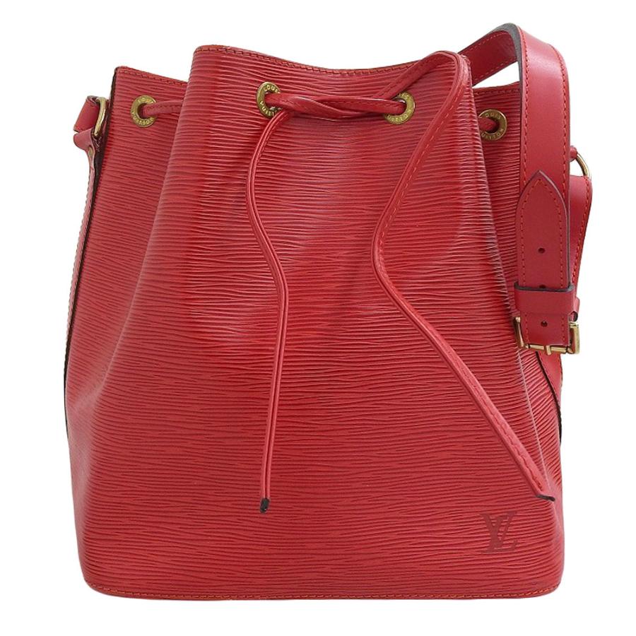 未使用 ルイ・ヴィトン エピ プチ・ノエ ショルダーバッグ 巾着 赤系 LOUIS VUITTON ルイヴィトン プチノエ エピ ショルダーバッグ