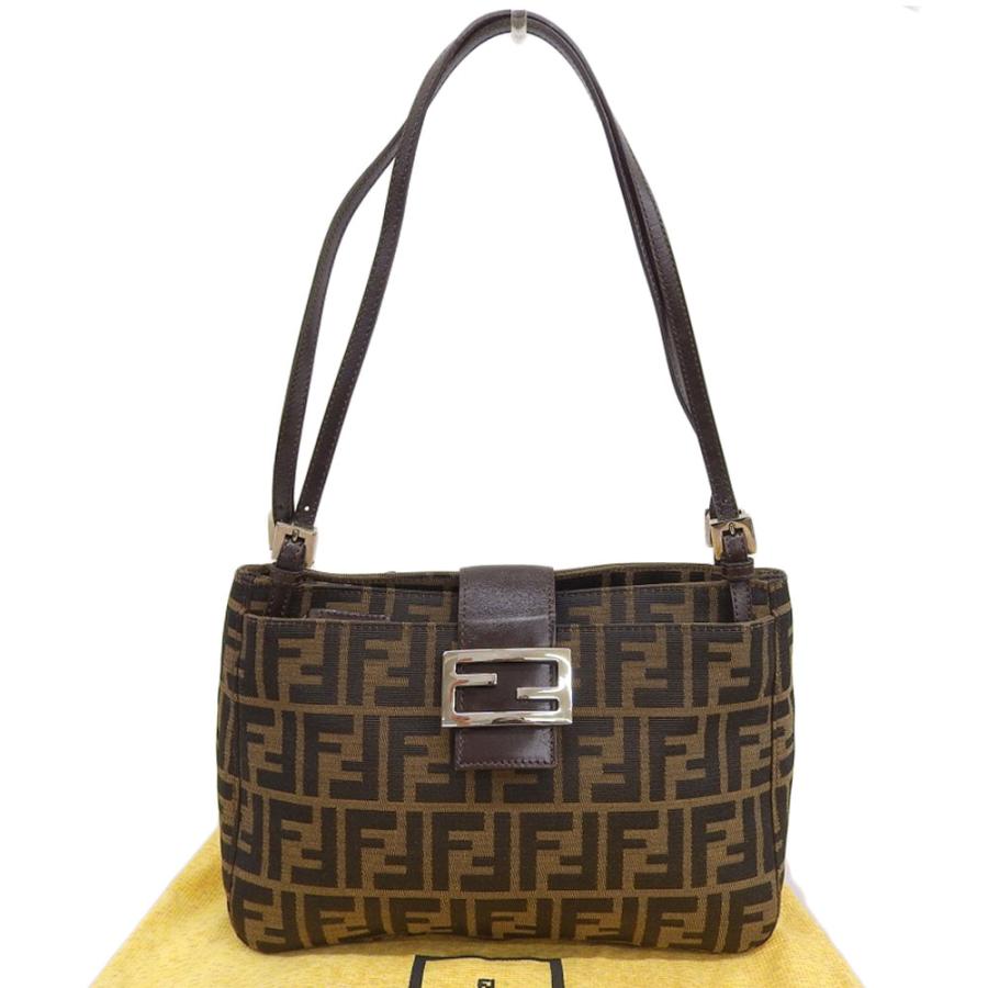 FENDI（フェンディ） ズッカ柄 マンマバケット ショルダーバッグ