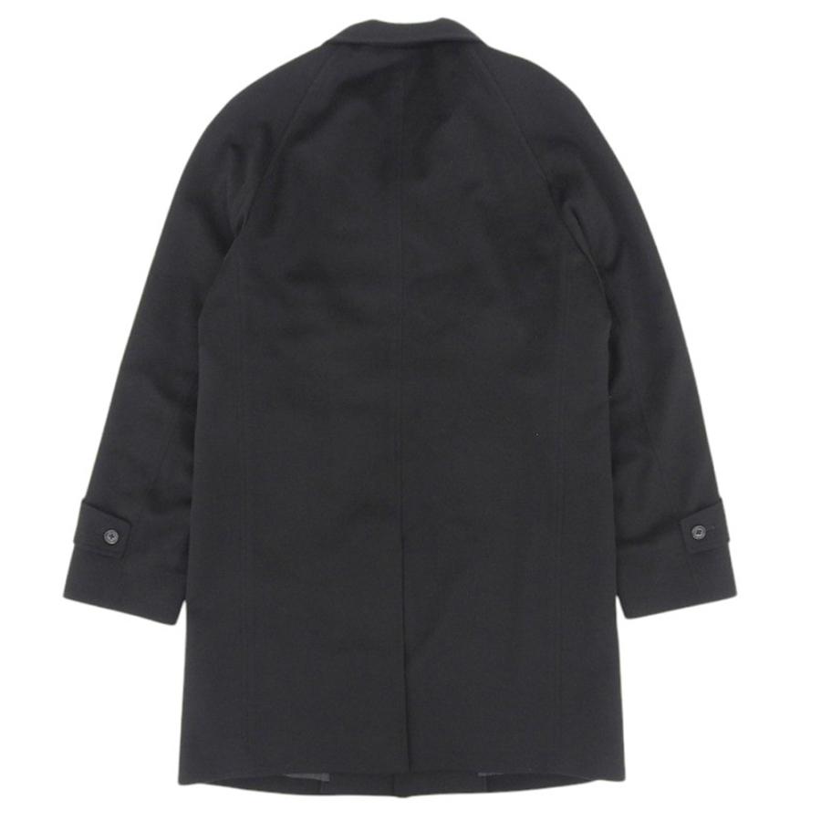 【定価110,000円】ロロピアーナ生地　ブラック チェスターコート Loro Piana ロロピアーナ LORO PIANA チェスターコート M メンズ