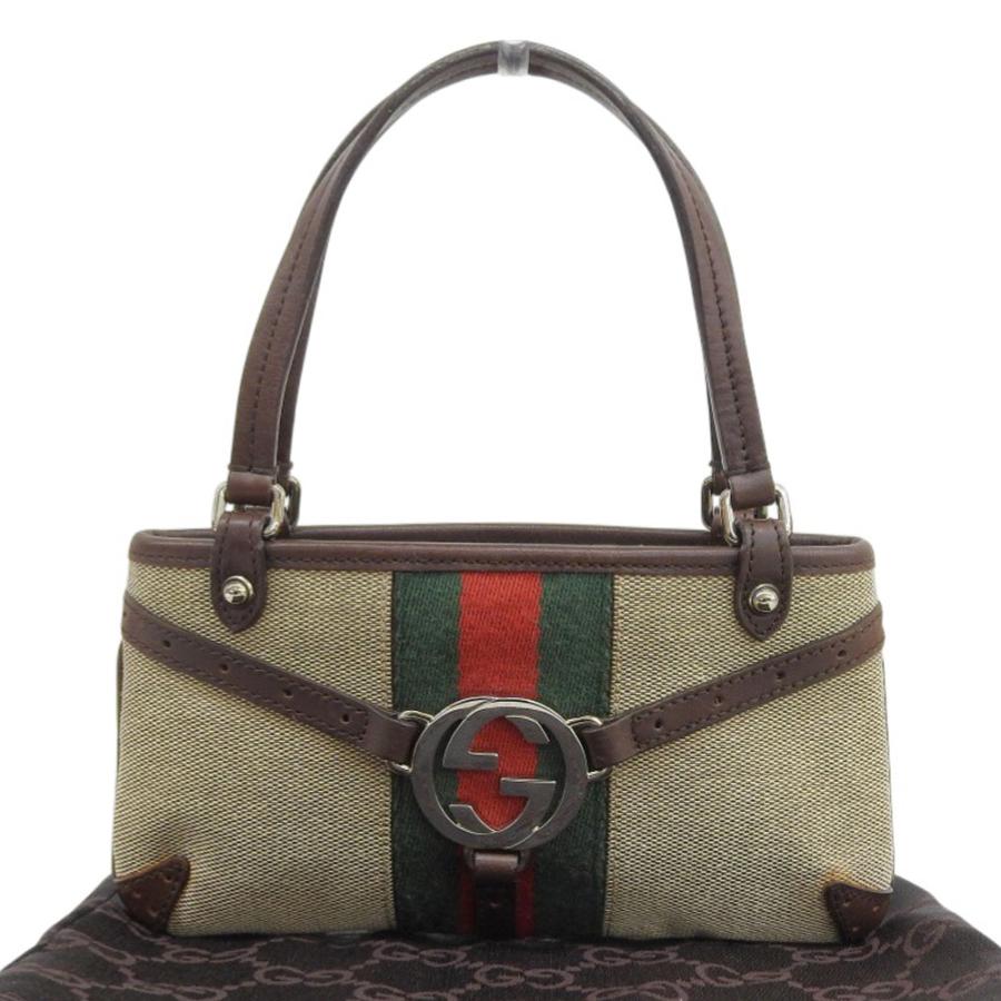 【良品】　グッチ　スエード　セカンドバッグ　インターロッキング　シェリーライン GUCCI（グッチ） シェリーライン インターロッキングG 115026 002046