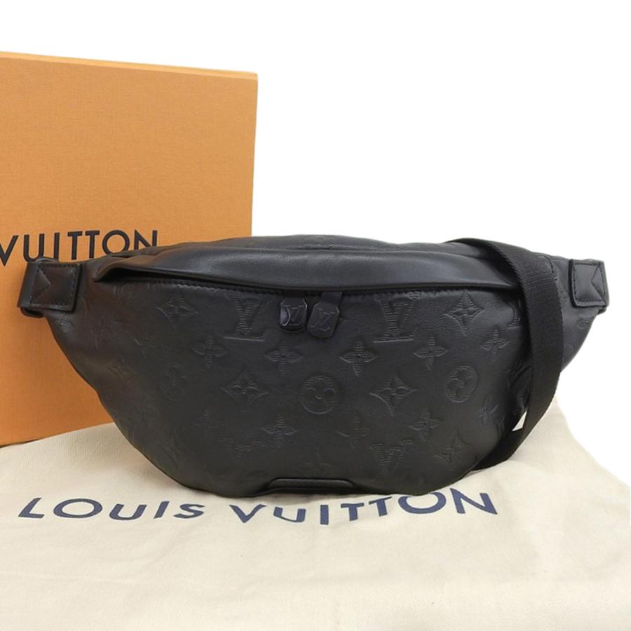 超極美品　ルイヴィトン　モノグラム　シャドウ　ディスカバリー　バムバッグ　黒 ディスカバリー ルイヴィトン LOUIS VUITTON モノグラム シャドウ