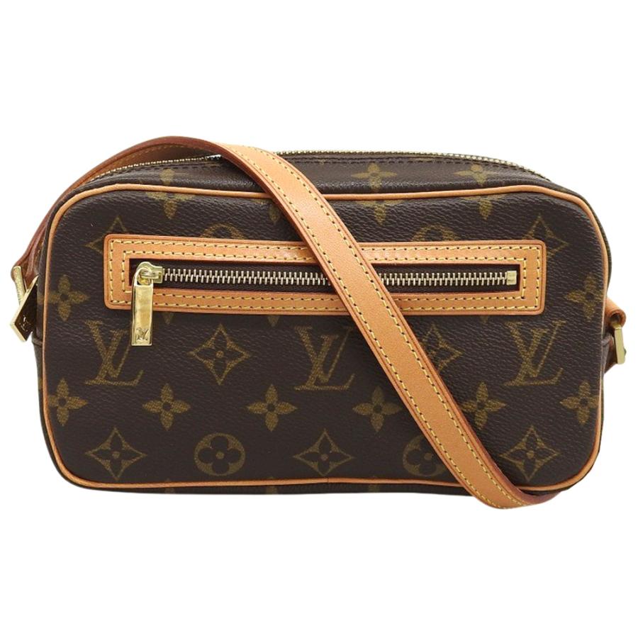 【本物保証】 超美品 ルイヴィトン LOUIS VUITTON モノグラム ポシェット シテ M51183 ワンショルダーポーチ ショルダーバッグ ポシェット・シテ ルイヴィトン LOUIS VUITTON モノグラム ポシェット
