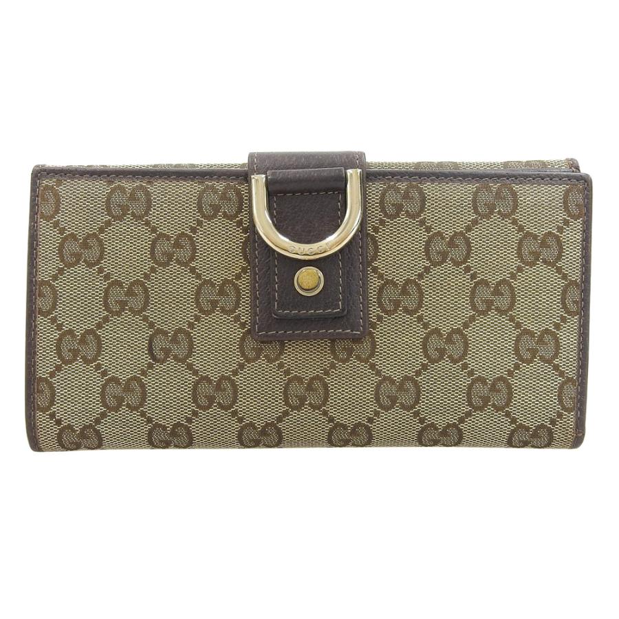 正規品　GUCCI グッチ GGキャンバス 長財布 レザー Wホック 箱付 GGキャンバス グッチ GUCCI Wホック長財布 141410 2149 財布 本物保証