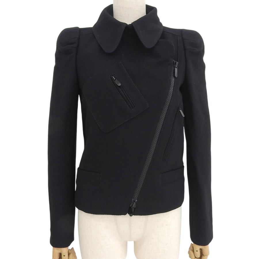 GUCCI グッチ レディース ブルゾン ジャケット サイズ40 Mサイズ 黒 GUCCI（グッチ） ブルゾン 38 約Mサイズ レディース ジャケット