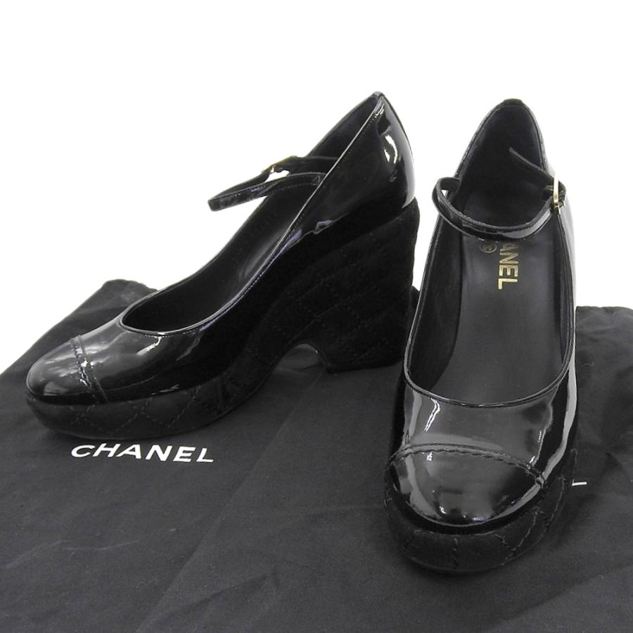 美品 状態良好 シャネル 本革 シューズ CHANEL（シャネル） CHANEL 08A0 A G26072 レディース 靴 エナメル